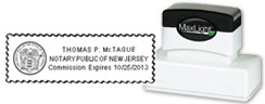 NJ-COMM-N14 - New Jersey Notary Pre-Inked Shield Stamp