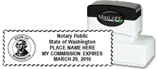 WA-COMM-N14 - Washington Notary Pre-Inked Shield Stamp