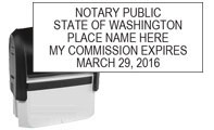 WA-COMM-S - Washington Notary Self-Inking Expiration Stamp