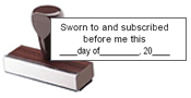 AFF-T - Notary Traditional Affidavit Stamp