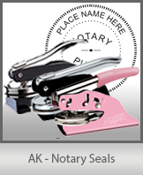 Our highest quality Alaska Notary seals are available right here. These notary seals (also known as notary embossers) make a sharp, raised, impression every time