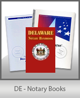 Our high quality Delaware Notary record book, Delaware notary handbook, and Notary Study Guide are available right here. These notary books are extremely valuable tools for notaries