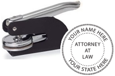 Customized Attorney Pocket Seal make a great gift. Fast Shipping