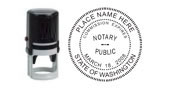 RND-WA - Washington Notary Self-Inking Round Stamp