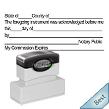 Discounted Prices on our Notary Acknowledgement Stamps and Supplies. We are known of quality notary products and outstanding service. Ships out the next business day