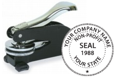 Order your non-profit seal stamp today and save. Customized with Company Name. Low Prices