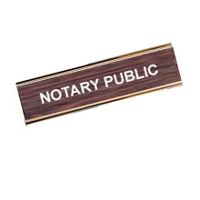 Order Notary Public signs for desk or counter tops. Fast Shipping