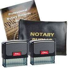Order your discounted notary kit package and save. Free Notary Pen with every order. Quality Notary Products. Stamp meets the states requirement guidelines.