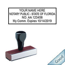 Florida Notary Traditional Expiration Stamp