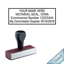 Order your Iowa Notary Traditional Expiration Stamp Today and Save. Free Notary Pen with Order. Ships out the Next Business Day