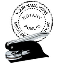 Quality North Carolina Notary Pocket Seal. Order your Official NC Notary Embosser today and save! North Carolina Notary Embossers ship the next business day with FREE shipping available. Meets NC Notary Seal requirements. Free Notary pen with every order