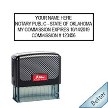 Order your Official Self-Inking OK Notary stamps today and save. Oklahoma notary supplies ship the next business day with FREE Notary Pen with Order. Meets Oklahoma Notary stamp requirements.