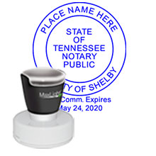 Highest Quality Round Tennessee Notary Stamp. Order your Official Round TN Notary stamp today and save! Tennessee Round notary stamps ship the next business day with FREE Shipping available. Meets Tennessee Notary stamp requirements.