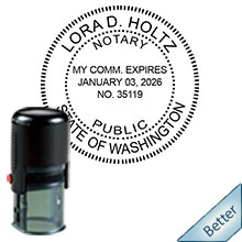 Order your Round Washington Notary stamp today and save. Washington notary supplies ship the next business day with FREE Notary Pen with Order. Meets Washington Notary stamp requirements.