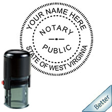 Order your Official Self-Inking Round West Virginia Notary Stamp today and save. West Virginia notary supplies ship the next business day with FREE Notary Pen with Order. Meets WV Notary stamp requirements.