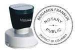 DC-XL535 - Washington D.C. Notary Pre-Inked Round Stamp