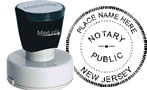NJ-XL535 - New Jersey Notary Pre-Inked Round Stamp