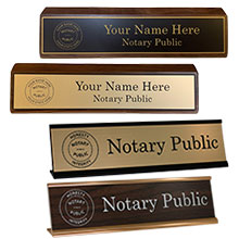 GA - Notary Desk Signs