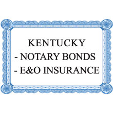 Purchase your Kentucky Notary Bond and Kentucky Notary Errors & Omissions Insurance here. FAST processing. Your one stop shop for Kentucky Notary Bonds, KY Notary Insurance and Kentucky Notary Supplies.