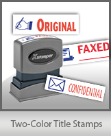 Two-Color Title Stamps