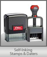 SELF-INKING STAMPS and DATERS