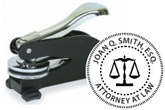 Order your Attorney seal today and save. Customized with Attorney's Name and Scales of Justice Logo. Fast Shipping