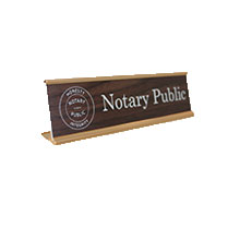 Order a professional notary public desk or counter sign today and save. Fast shipping.