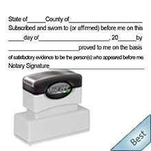 Order your Jurat Notary Stamps and Supplies from Anchor Stamp. Orders ship the next business day. Free notary pen.