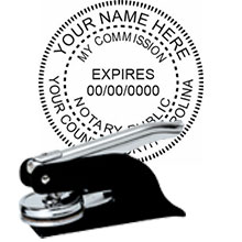 Quality North Carolina Notary Pocket Seal. Order your Official NC Notary Embosser today and save! North Carolina Notary Embossers ship the next business day with FREE shipping available. Meets NC Notary Seal requirements. Free Notary pen with every order