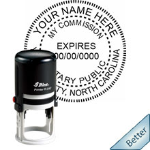 Order your Official Self-Inking Round NC Notary stamp today and save. NC Round notary stamps ship the next business day with FREE Shipping available. Meets North Carolina Notary stamp requirements.