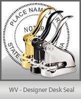 This quality, affordable hand-held notary seal for West Virginia can be purchased right here.