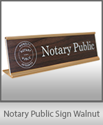 Order a professional notary public desk or counter sign today and save. Fast shipping.