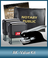 A money-saving arrangement of notary supplies for Alaska. Fast Delivery!