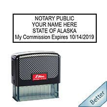 Order your Official Self-Inking AK Notary stamp today and save. FREE Notary Pen with order. Meets Alaska Notary stamp requirements.