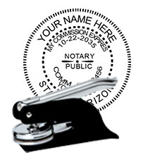 Order your Official AZ Notary Embosser today and save. FREE shipping available. Meets Arizona Notary Seal requirements. Free Notary pen with every order
