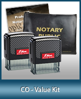 A money-saving arrangement of notary supplies for Colorado. Fast Delivery!