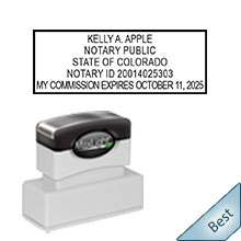Order your Colorado Notary Pre-Inked Expiration Stamp today and save. FREE Notary Pen with order. Meets Colorado Notary stamp requirements.