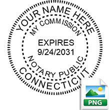Order your Official Digital Round CT Notary stamp today and save. Meets Connecticut requirements. Emailed the next business day