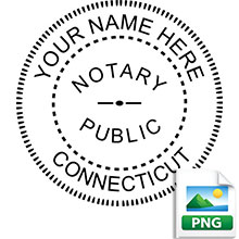Order your Official Digital Round CT Notary stamp today and save. Meets Connecticut Digital Notary stamp requirements. Emailed the next business day