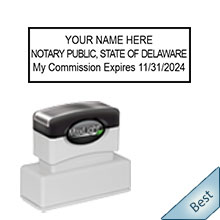 Order your Official DE Notary stamp today and save. FREE Notary Pen with Order. Meets Delaware Notary stamp requirements