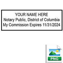 Order your Official District of Columbia Digital Notary Stamp today. Emailed the next business day. Meets DC RON requirements.