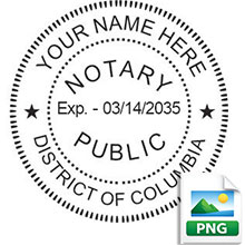 Order your Official Digital Round DC Notary stamp today and save. Meets District of Columbia Digital Notary stamp requirements. Emailed the next business day
