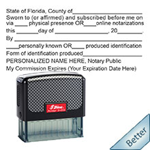 Order your FL Notary Jurat stamp today and save. FREE Notary Pen with Order. Meets Florida Notary stamp requirements.