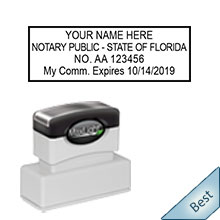 Highest Quality Florida Notary Stamp. Order your Official FL Notary stamp today and save! Florida notary stamps ship the next business day with FREE Shipping available. Meets Florida Notary stamp requirements.