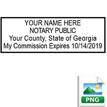 Highest Quality Georgia Notary Stamp. Order your Official GA Notary stamp today and save! Georgia notary stamps ship the next business day with FREE Shipping available. Meets Georgia Notary stamp requirements.