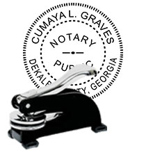 Order this Steel-frame GA Notary Desk Embosser today and save. FREE Shipping available. Meets Georgia Notary Seal requirements. Free Notary pen with every order.