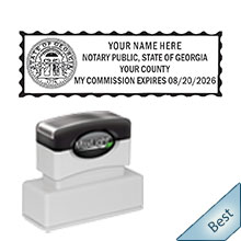 Order your Official Designer GA Notary stamp with Emblem today and save. FREE Notary Pen with order. Meets Georgia Notary stamp requirements.