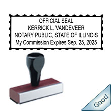 Illinois Notary Traditional Expiration Stamp