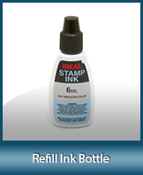 INKBTL - INKBTL  Premium BLACK Stamp Ink, 1/2 oz. Bottle
