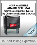 Order Iowa Notary Stamps | FREE Notary Pen | Ships Next Day